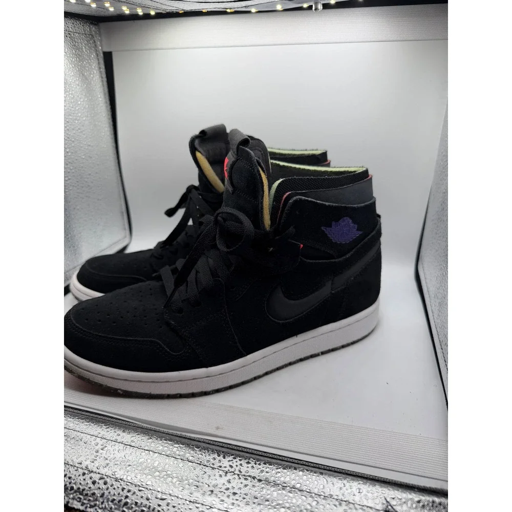 Authentic Nike Air‎ Jordan 1 High Zoom Air CMFT Crater Black CT0978-005 Mens 8.5